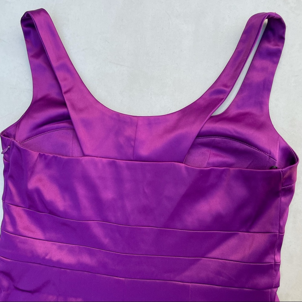 Sangria Purple Cocktail Formal Elegant Bodycon Dress - Picture 3 of 6